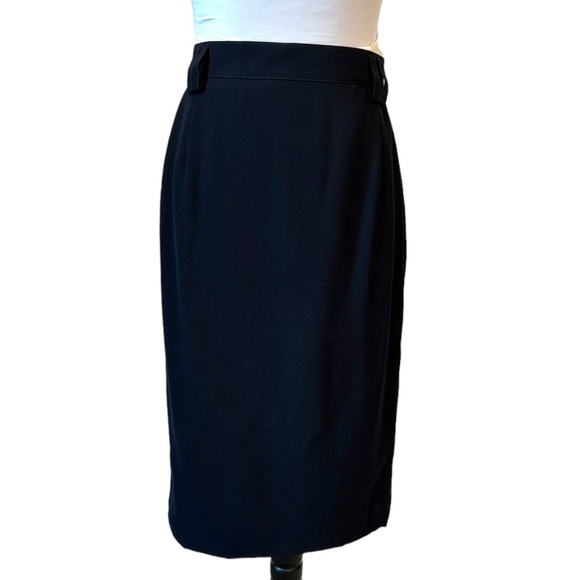 🎁 Laurel Navy Blue Pencil Skirt 27” Waist - Picture 1 of 4